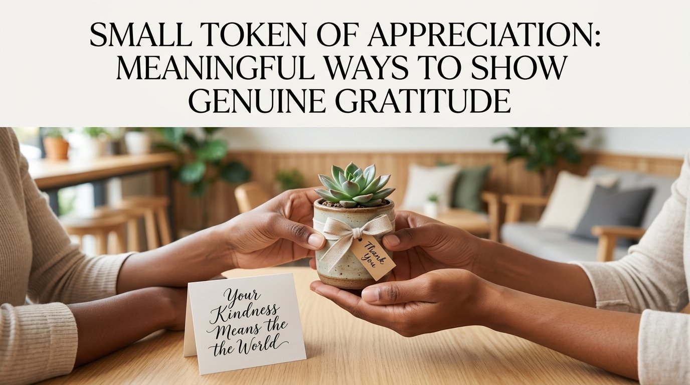 Small Token of Appreciation featuring thoughtful gifts, heartfelt gratitude, meaningful gestures, personal recognition, and acts of kindness.