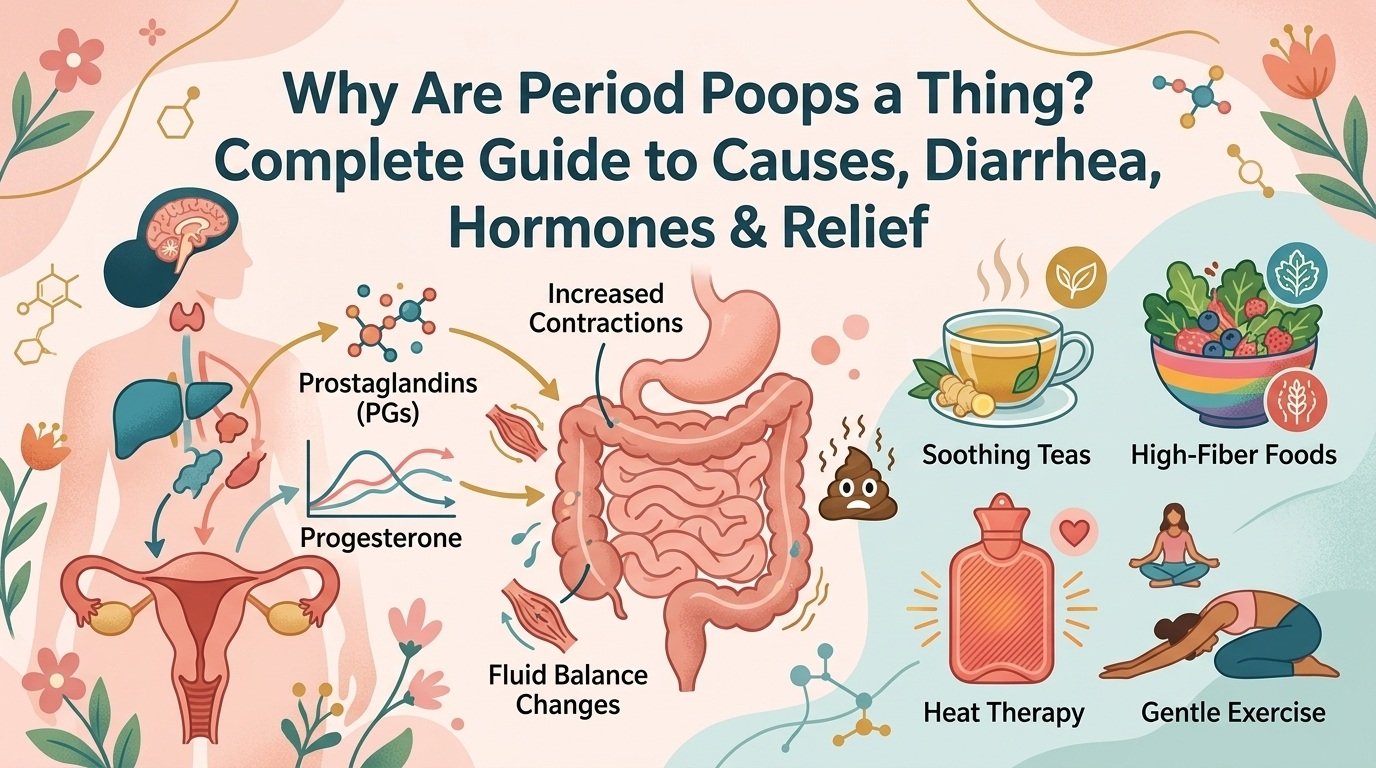 Why Are Period Poops a Thing? Complete Guide to Causes, Diarrhea, Hormones & Relief